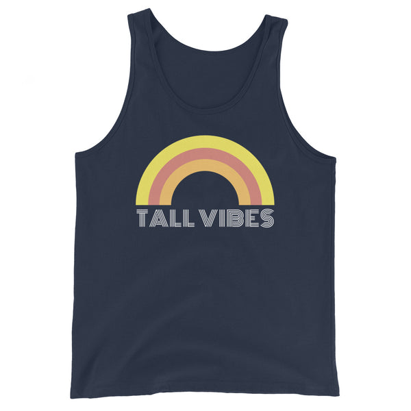 Tall Vibes tank top in Navy.