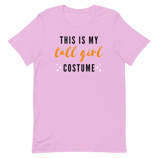 This Is My Tall Girl Costume funny Halloween t-shirt in Lilac.