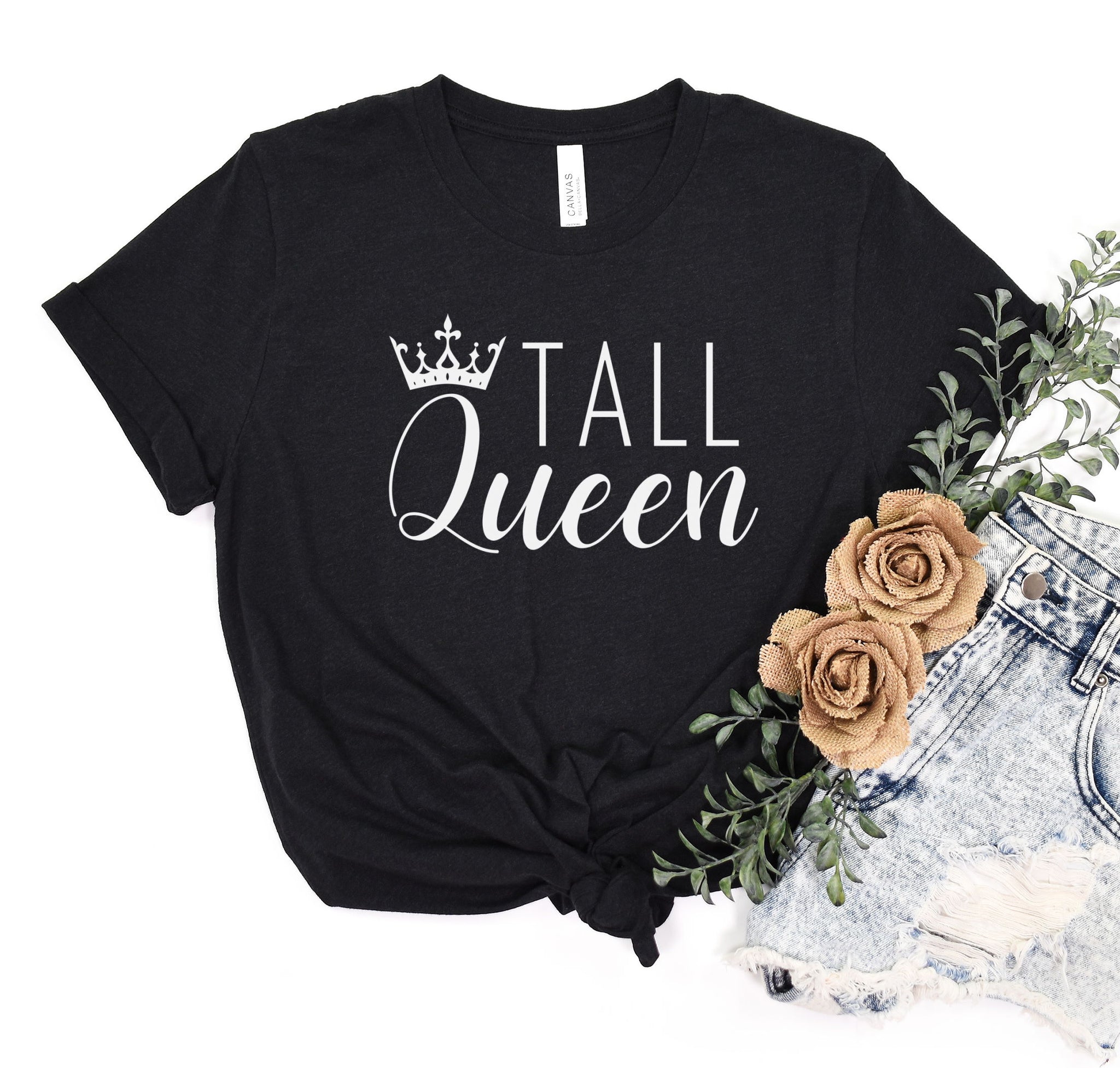 Unique graphic tee shirt for tall women.